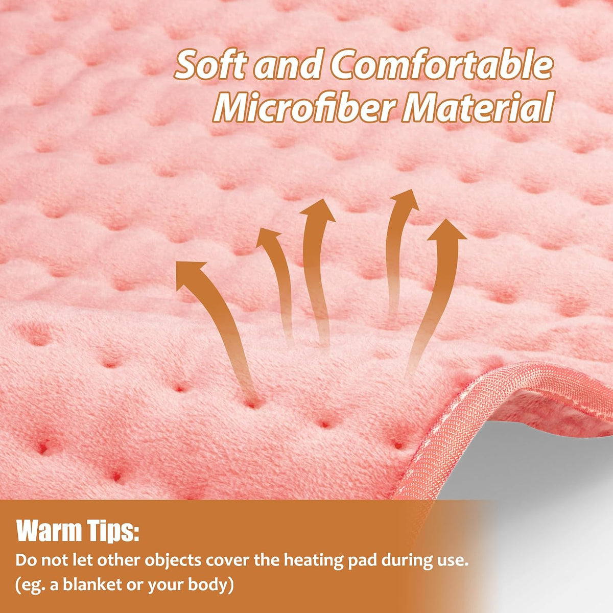 Electric Heating pad for Back Neck Shoulder Knee Arms Legs- Electric Heat Pads with 6 Heat Settings & Auto Shut Off Heat Heating Pad for Birthday Mother Father Girl Men Women