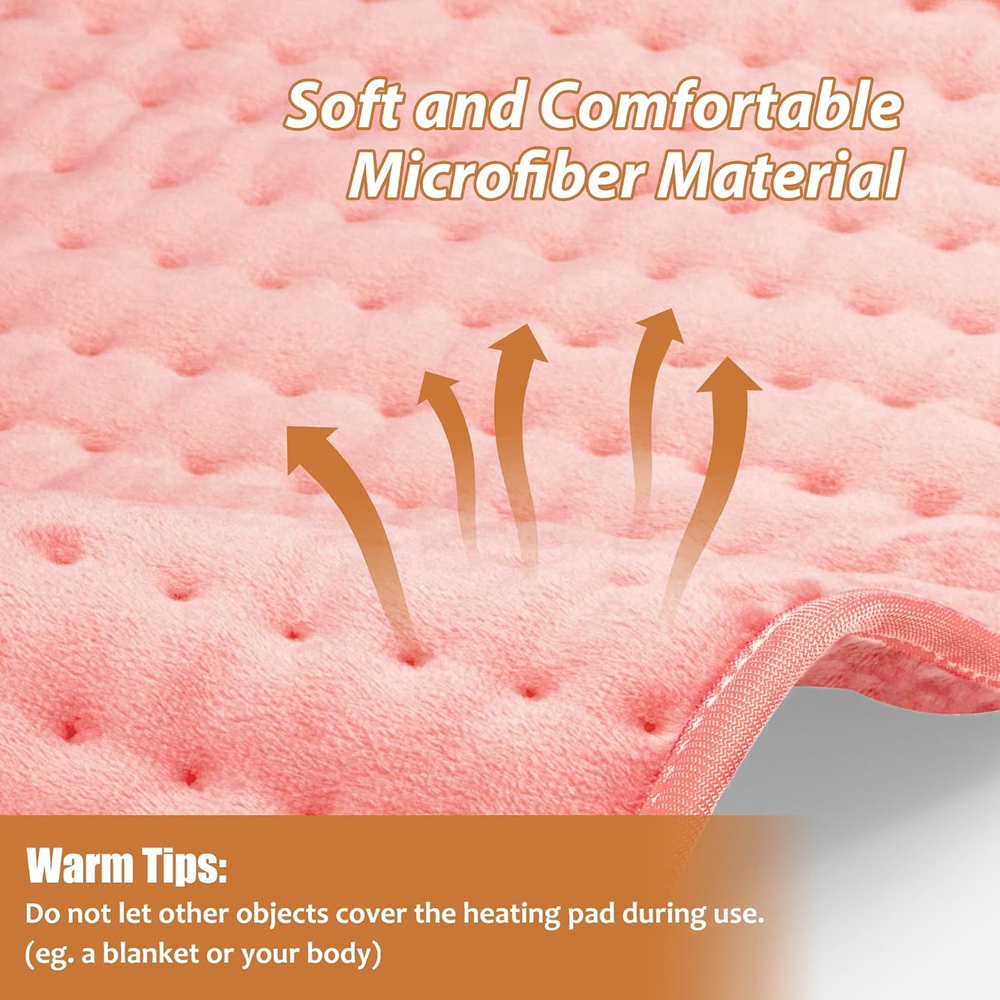 Electric Heating pad for Back Neck Shoulder Knee Arms Legs- Electric Heat Pads with 6 Heat Settings & Auto Shut Off Heat Heating Pad for Birthday Mother Father Girl Men Women