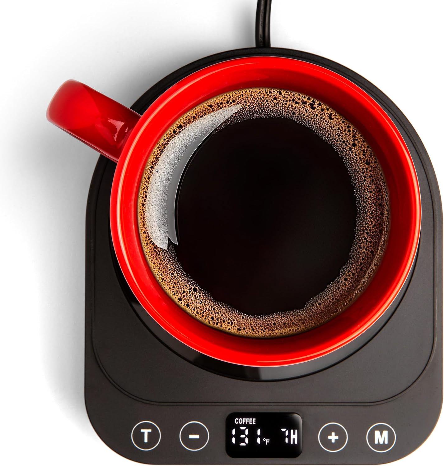 Heetz Cup Warmer – Electric Coffee Mug & Tea Warmer with Adjustable Temperature, 4 Heat Settings, Candle Warmer Function, Automatic Shutoff, Perfect for Office or Home