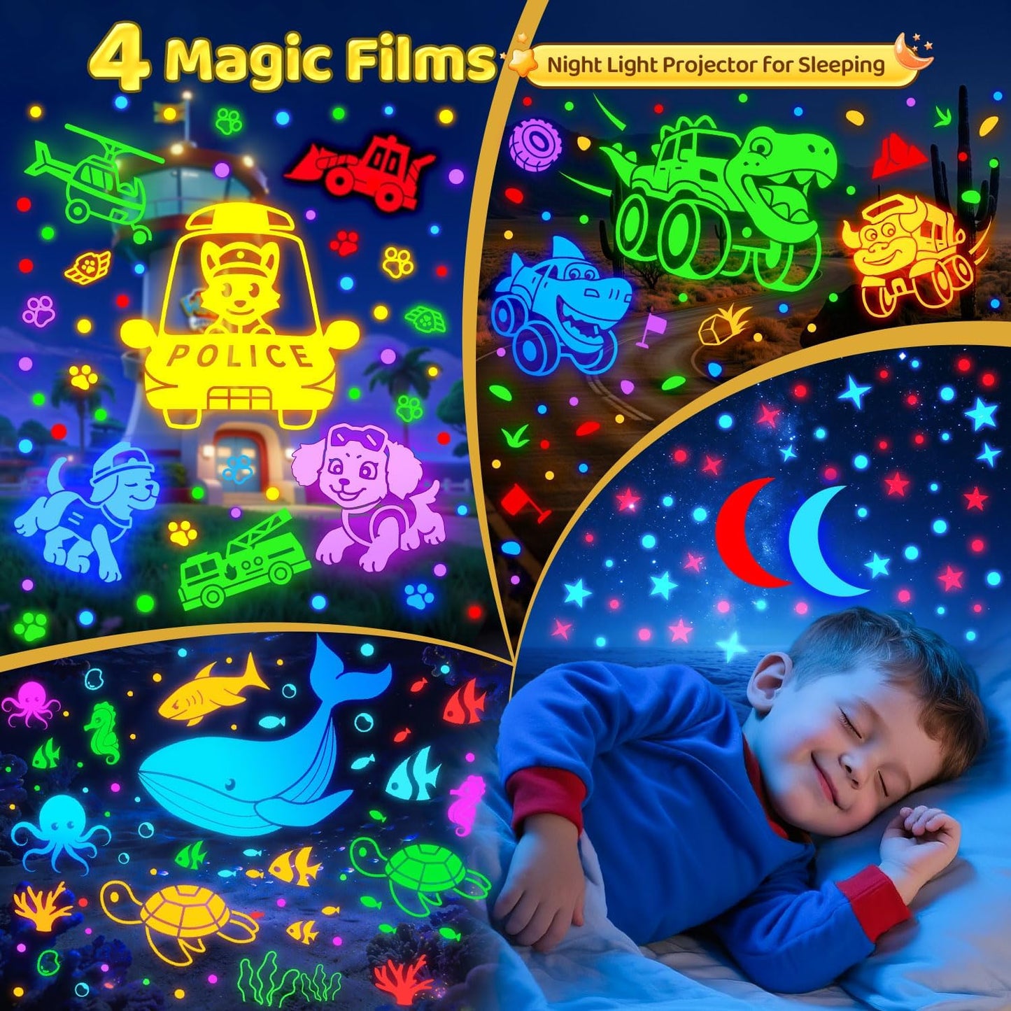 Baby Sound Machine with Night Light Projector,30 Sounds White Noise Machine | 31 Colors&4 Films,Remote,Timer,3 Brightness,360° Rotation,Sleep Soother,Sensory Light Autism Toys,Baby Shower Gifts,Baby Kids