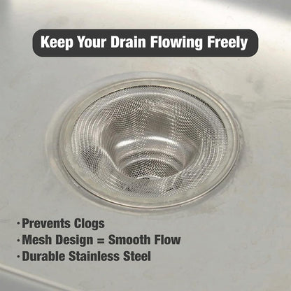 Danco Lavatory Sink Mesh Strainer, 2 in, Stainless Steel (88820)