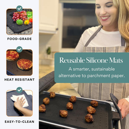 13-Inch Splatter Screen for Frying Pan - Silicone Grease Splatter Guard for 12"-13" Panss - |USA Brand|, Black | oven safe