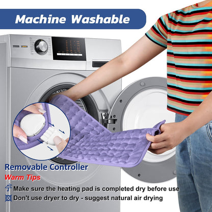 Electric Heating pad for Back Neck Shoulder Knee Arms Legs- Electric Heat Pads with 6 Heat Settings & Auto Shut Off Heat Heating Pad for Birthday Mother Father Girl Men Women