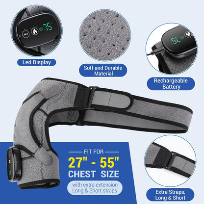 Shoulder Heating Pad with Massage , Shoulder Massager for Pain Relief