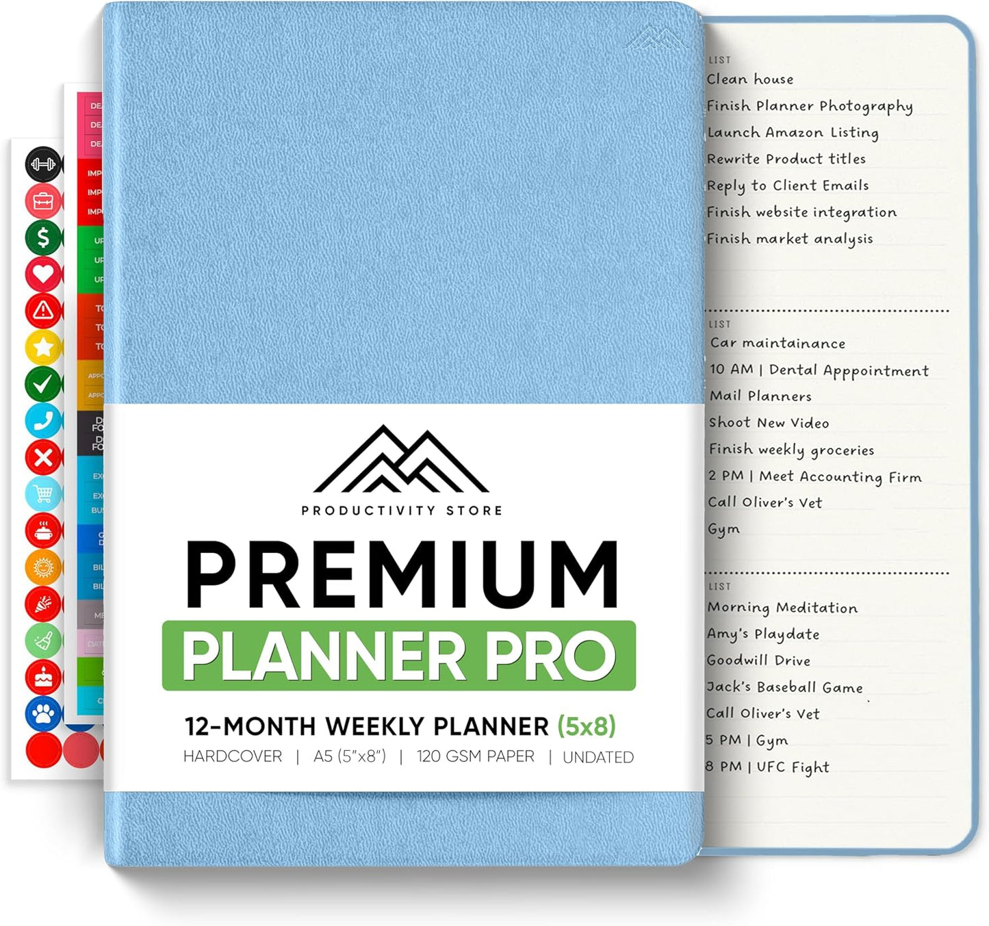 Dated, 2026 Planner, 5.8” x 8.3” - The #1 Productivity Planner to Achieve Your 2026 Goals - Planner 2026-2027 by PRODUCTIVITY STORE (A5, GREY)