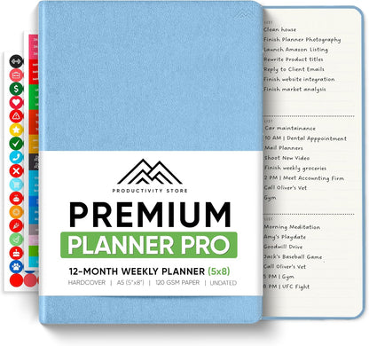 Dated, 2026 Planner, 5.8” x 8.3” - The #1 Productivity Planner to Achieve Your 2026 Goals - Planner 2026-2027 by PRODUCTIVITY STORE (A5, GREY)