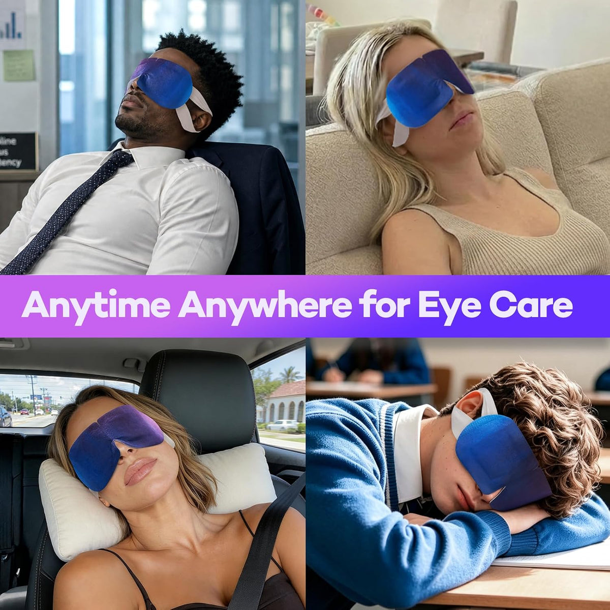 45-Min Self-Heating Steam Eye Masks for Dry Eyes & Stye 20 Pack