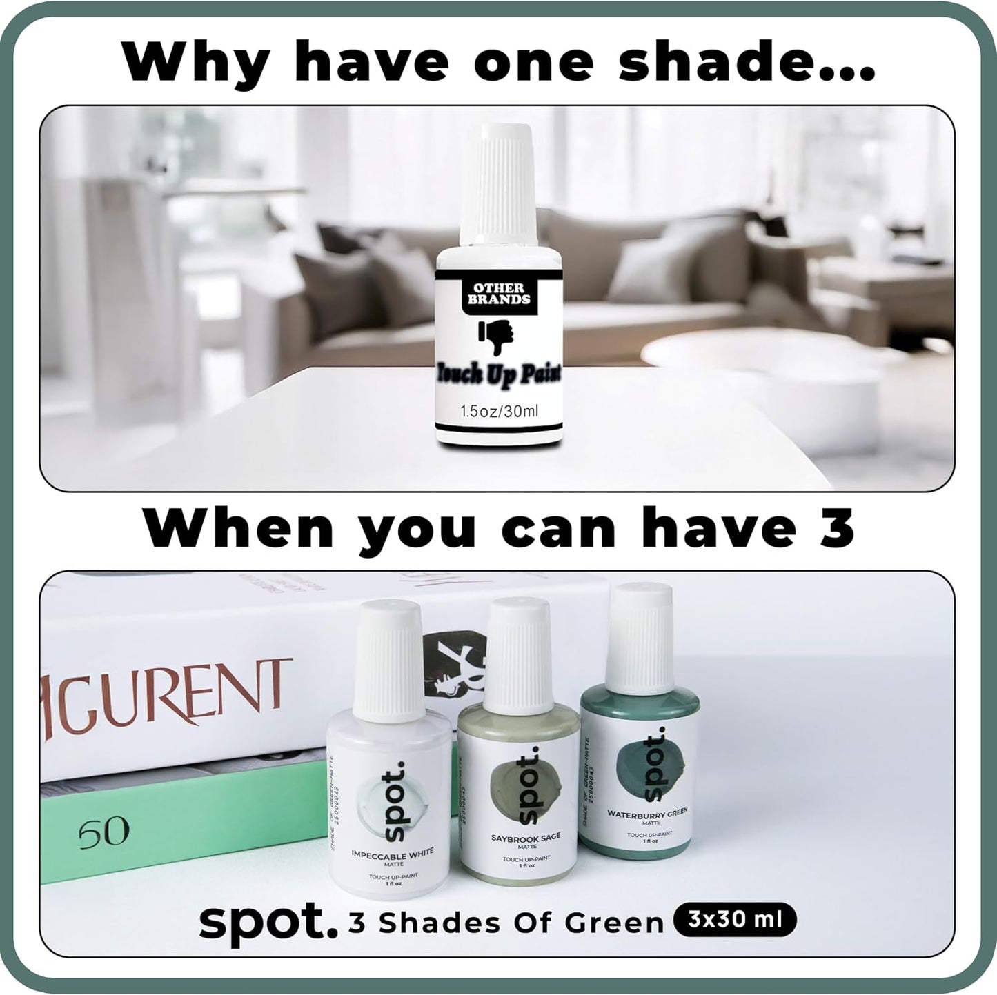 spot. Touch-Up Paint | Matte Finish for Cabinets, Walls, Doors & Furniture | Multi-Tone Beige Repair Kit | Quick-Dry, Self-Priming, Low-Odor, Eco-Friendly | No-Sanding or Primer Needed | 3 Pack