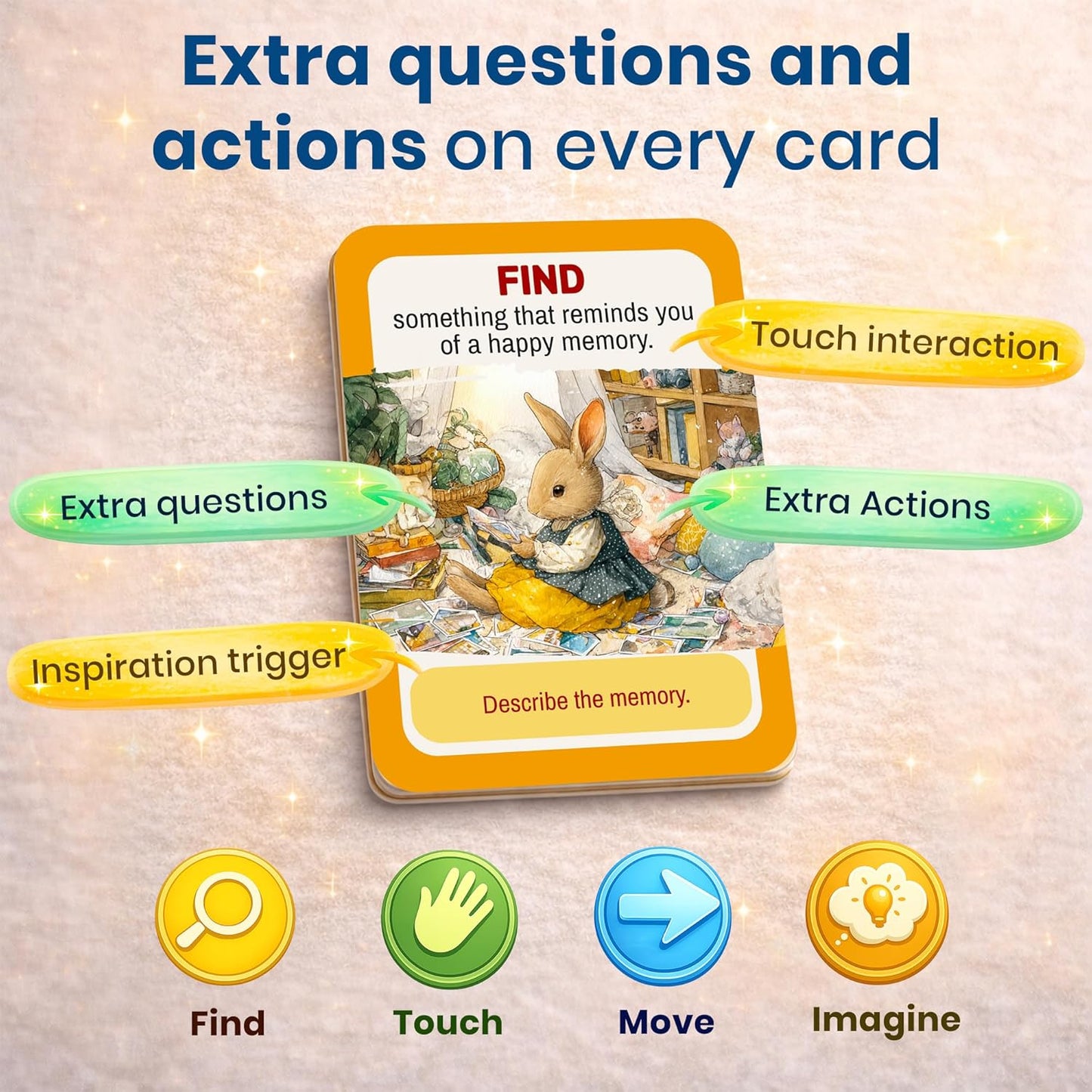 Active Movement Game for Kids Ages 4–8 - Educational Card Game | Animal-Themed Card Set with 50 Movement Tasks for Indoor and Outdoor Brain Breaks, Home and Classroom Activities