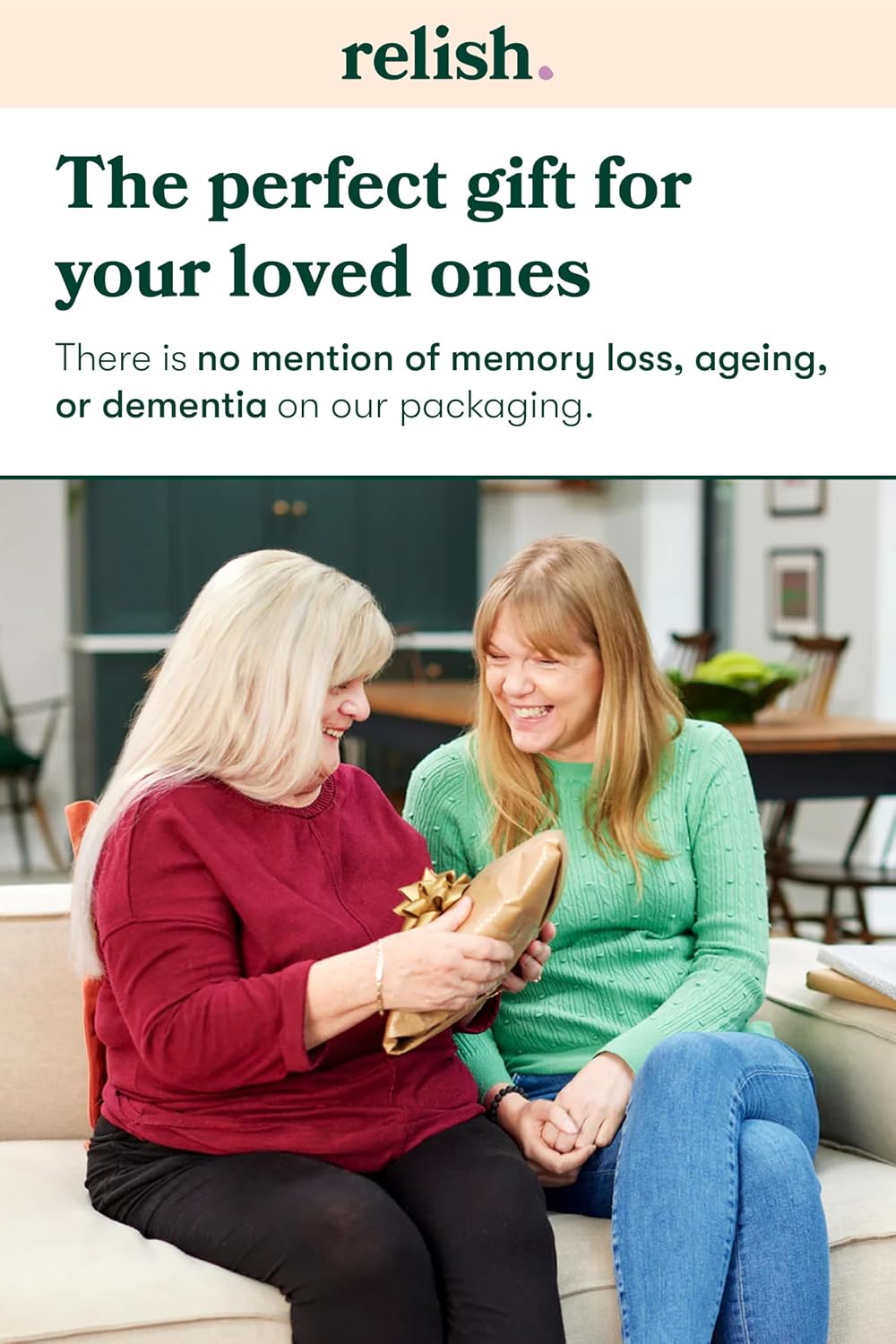 Relish - Dementia Game, Link & Think Hobbies Conversation Card Game - Alzheimer's Activities & Products, Games & Toys for Elderly/Seniors