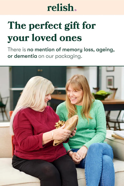 Relish - Dementia Game, Link & Think Hobbies Conversation Card Game - Alzheimer's Activities & Products, Games & Toys for Elderly/Seniors