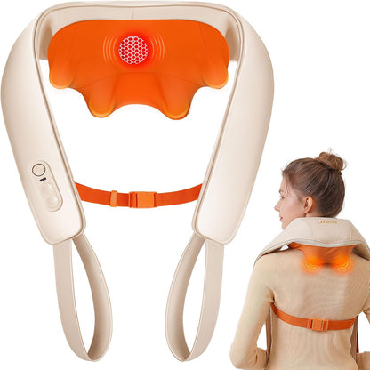 Cordless Neck and Shoulder Massager for Pain Relief Deep Tissue with Heat