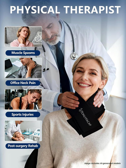 Flexible Neck Ice Pack Wrap,Gel Cold Therapy for Pain Relief