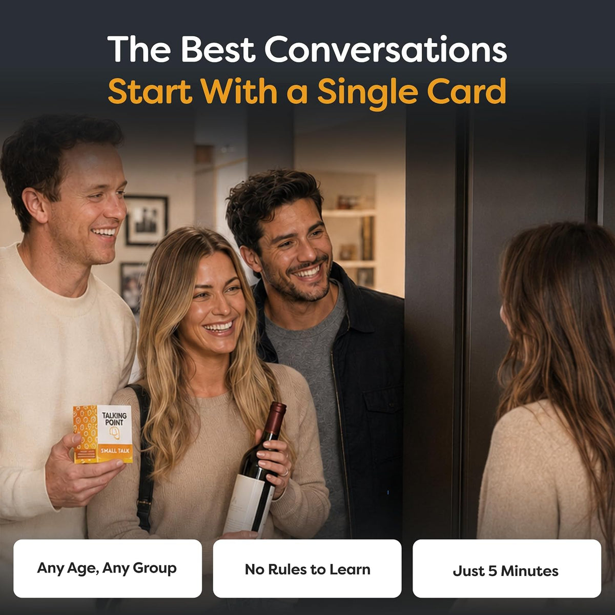200 Fun Icebreaker Cards, Easy Small Talk Conversation Starters for Adults