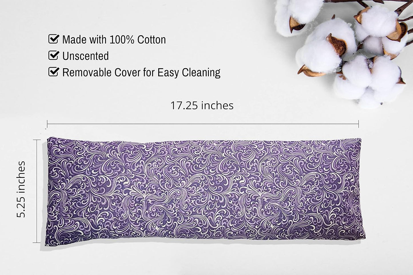 Microwavable Corn Filled Heating Pad and Cold Pack/Washable 100% Cotton Cover (Cross Hatch - Mint, 7.5in W x 11in L)