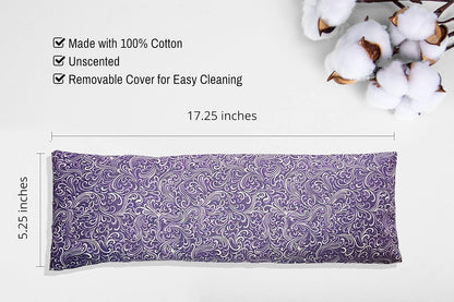Microwavable Corn Filled Heating Pad and Cold Pack/Washable 100% Cotton Cover (Cross Hatch - Mint, 7.5in W x 11in L)