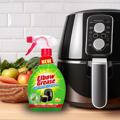 Elbow Grease Air Fryer Cleaner Spray | Spray, Foam, Wipe, Rinse - Cuts Through Dirt, Grease & Grime (Lemon Fresh, 500ml) | Spray, Foam, Wipe, Rinse - Cuts Through Dirt, Grease & Grime
