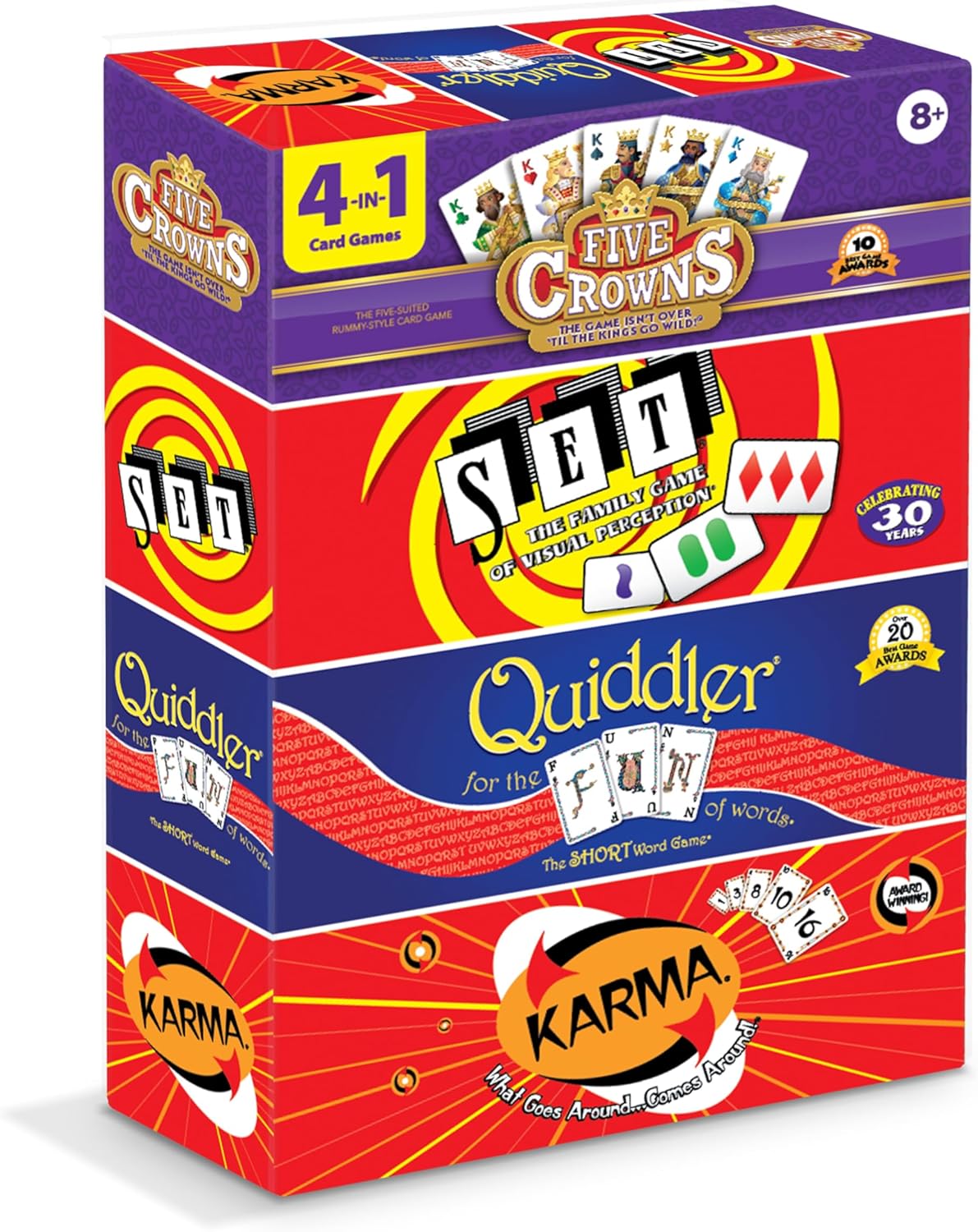 Five Crowns Rummy Style Card Game for Kids and Adults, Family Game Night