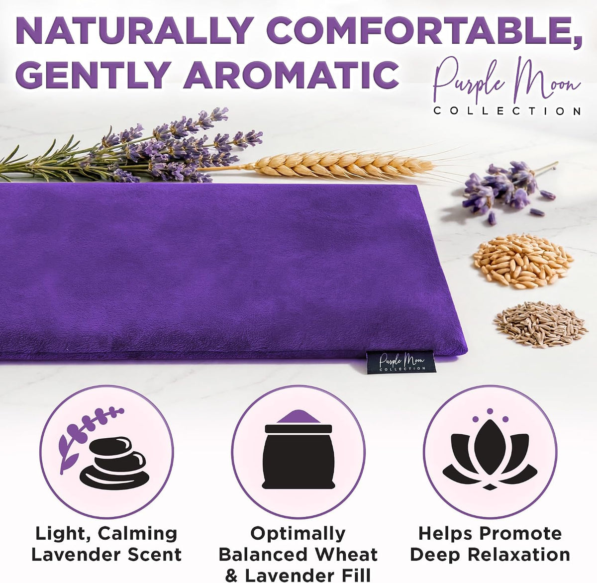 Microwavable Heating Pad for Pain Relief, Reusable Hot/Cold Therapy Bag