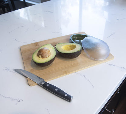 Joie Fresh Pod Avocado Storage Container with Clear Snap-On Lid, Keeps Leftover Half Flavorful and Firm in Fridge, Reusable Kitchen Gadget, BPA Free, Dishwasher Safe