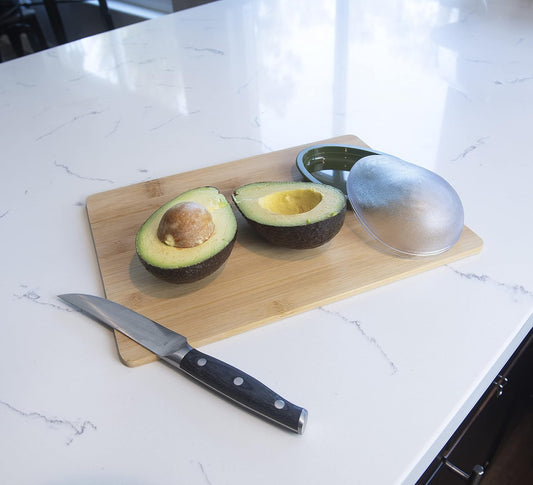 Joie Fresh Pod Avocado Storage Container with Clear Snap-On Lid, Keeps Leftover Half Flavorful and Firm in Fridge, Reusable Kitchen Gadget, BPA Free, Dishwasher Safe