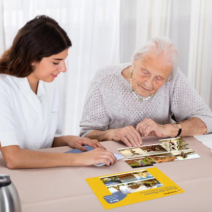 Keeping Busy Expressions Set 1 Dementia Activities for Seniors | Alzheimer Products for Elderly Patients | Fun Memory Game Toy & Cognitive Brain Puzzle for Senior Citizens w/Memory Loss or Alzheimers