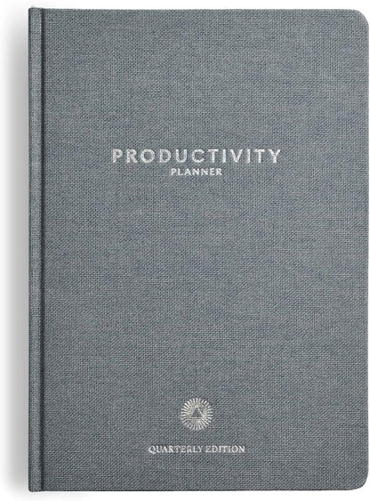 Intelligent Change - 3-Month Productivity Planner, Productivity Tools for Time-Management and Mindfulness, Daily To-Do List, A5 Undated Quarterly Planner, Beige (Beige)
