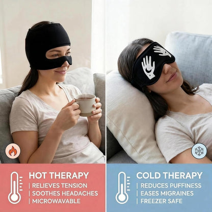 3-in-1 Migraine Relief Cap with Eye Holes