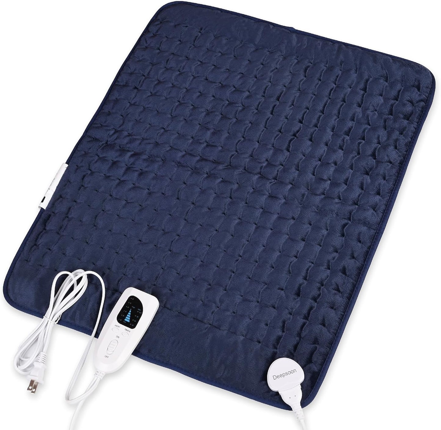 Heating Pad,Heated Blanket,Heating Pad for Back Neck,Grey,24x12 Inch | Electric Heating Pad,Dry/Moist Heat Heating Pads,Heating Pads for Shoulder,Abdomen,Heat Pad for Women Men,Birthday Gift