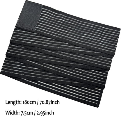 Cold Pack Strap, Elastic Belt to Wrap Cold Pack, Ice Pack Extender Strap, Add Length to Most Ice Pack, Multifunctional (Black)