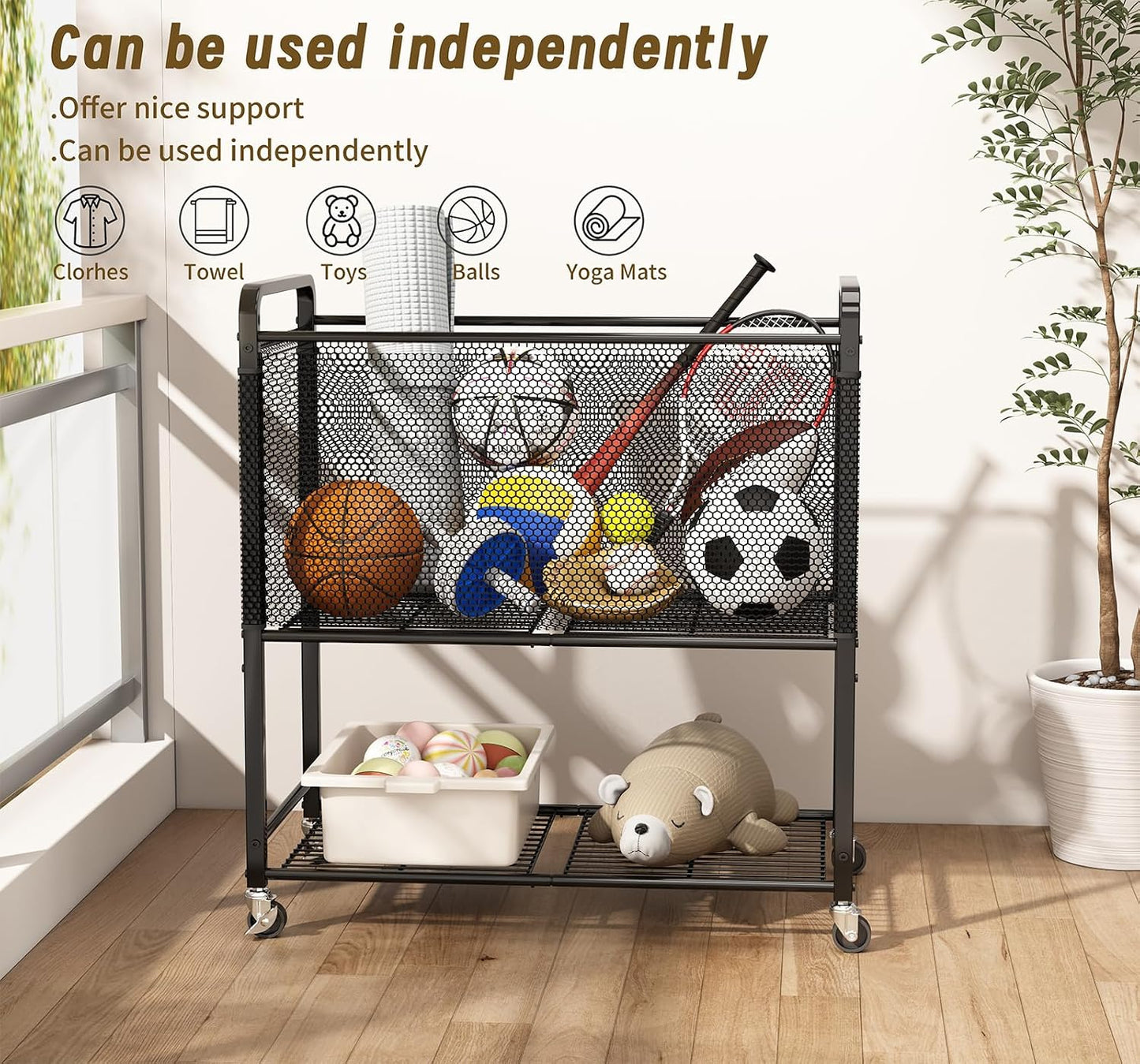 Laundry Hamper Rolling Sorter: 120L Large Basket with Wheels Removable Bag | Solve laundry clutter – rolling sorter with washable bag – Ideal for home, dorm & bedroom organization