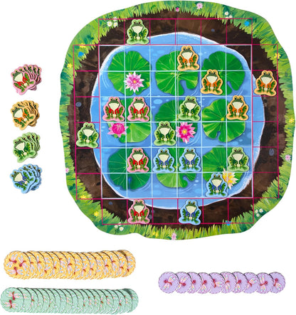 eeBoo Gathering a Garden Board Game - Award Winning Patience & Plant Counting Garden Game, Screen-Free Fun for 2-4 Players, Kids Ages 5 and up