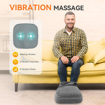 Snailax Shiatsu Foot Massager with Heat, Foot Warmer with Removable Cover