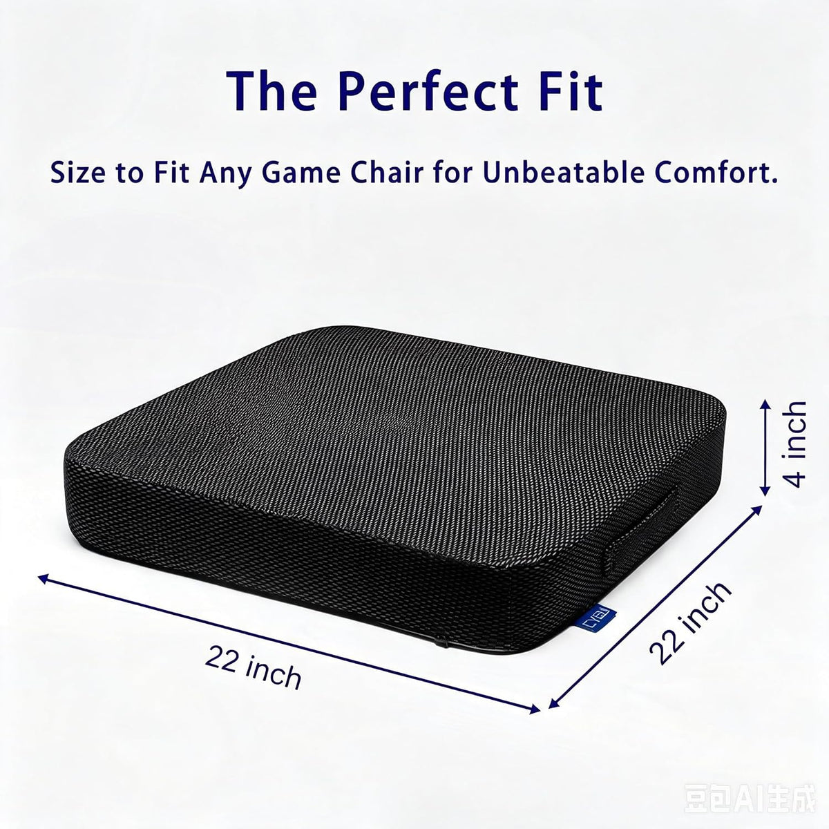 Ifoam Gel Infused Memory Foam Layer Wheelchair Cushion - Seat Cushion for Wheelchair-OfficeChair, Kitchen Chair-Pressure Sore and Tailbone Pain Relief-High Dense Polyfoam Base (Black,18x16x3 inch)