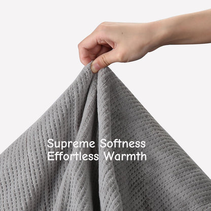 Soypipo Electric Heated Throw Blanket 50"x60", Faux Fur Plush with 4 Heat Settings & 2/4/8/10H Auto Shut-Off, Overheat Protection, Machine Washable, for Office & Chair, Dark Grey