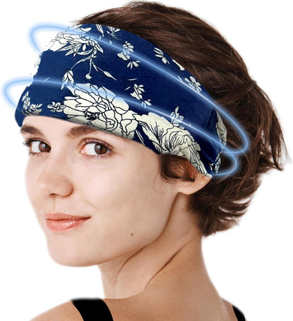 Crimmy Migraine Relief Cap, Headache Ice Pack Headband, Cold Face Eye Mask