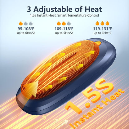 Electric Hand Warmers Rechargeable 2 Pack with Charging Case
