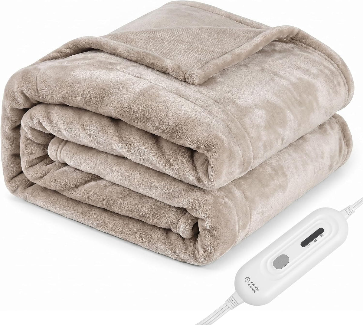 Tefici Heated Blanket Throw,Ultra Soft 2-Layer Flannel Electric Blanket
