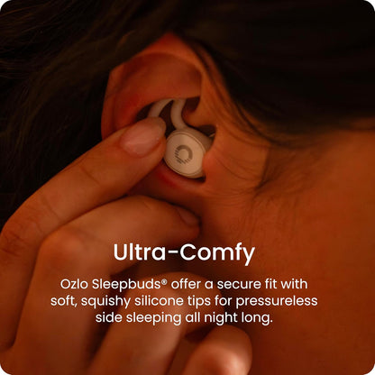 Ozlo Sleepbuds® | Comfortable Side Sleeper Headphones | Up to 10 Hours of Bluetooth LE Streaming | Science-Backed Sleep Sounds | Snore Blocking Earbuds