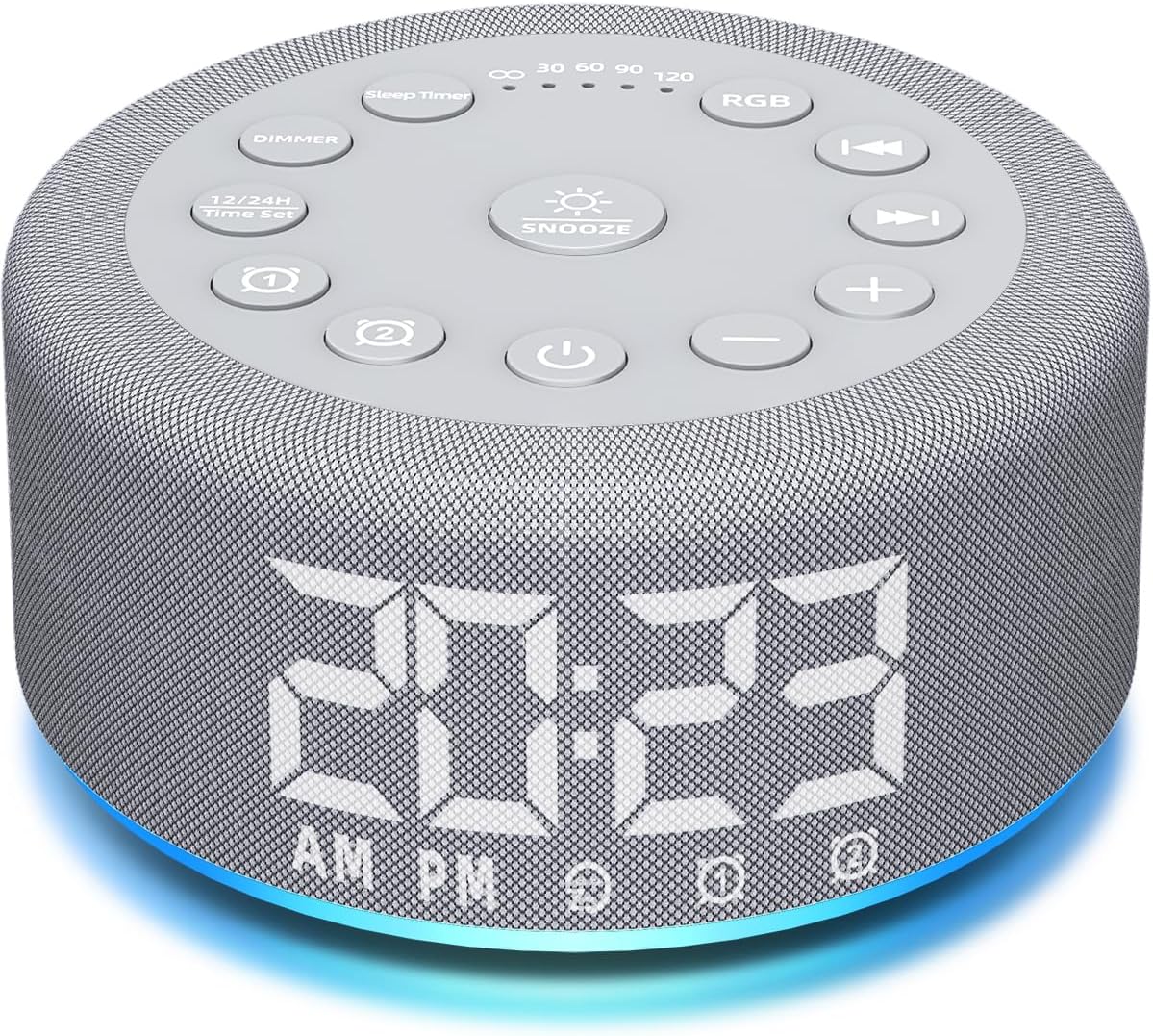 Portable White Noise Machine Mini Sound Machine with 30 Soothing Sounds Rechargeable for Adults Newborn Kids Sleep Brown Noise Machine with Memory Function 4 Timers for Travel Camping Home and Office