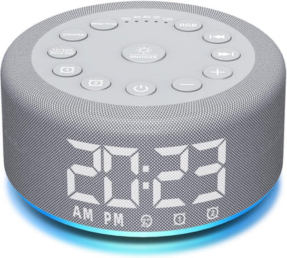 Portable White Noise Machine Mini Sound Machine with 30 Soothing Sounds Rechargeable for Adults Newborn Kids Sleep Brown Noise Machine with Memory Function 4 Timers for Travel Camping Home and Office