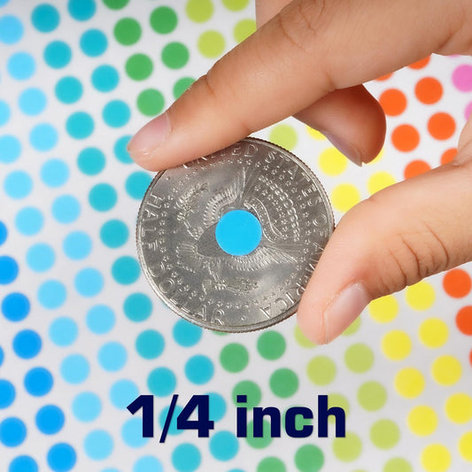 10080 PCS Small Dot Stickers 1/4" Round Circle Color Coding Labels