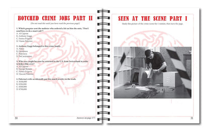 Brain Games - Criminal Mind Puzzles: Crime-Themed Brain Teasers | Visual, Verbal, Memory & Logic Puzzles | Spiral Bound Activity Book for Adults & Teens