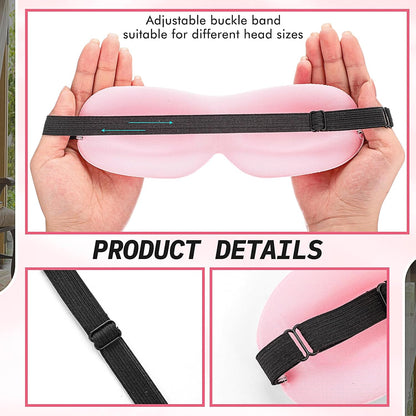 Bonuci 20 Sleep Mask for Women 3D Eye Mask, Dark Purple