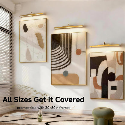 Picture Light for Wall, 12" Rechargeable Wireless Battery Operated Painting Lighting, Dimmable LED with Remote 3CCT for Wall Art Gallery Display (Black)