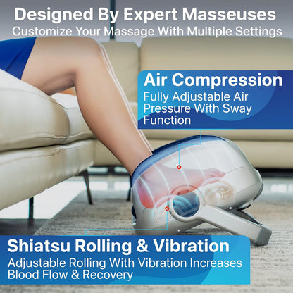 Miko Shiatsu Foot Massager with Heat and Deep Kneading