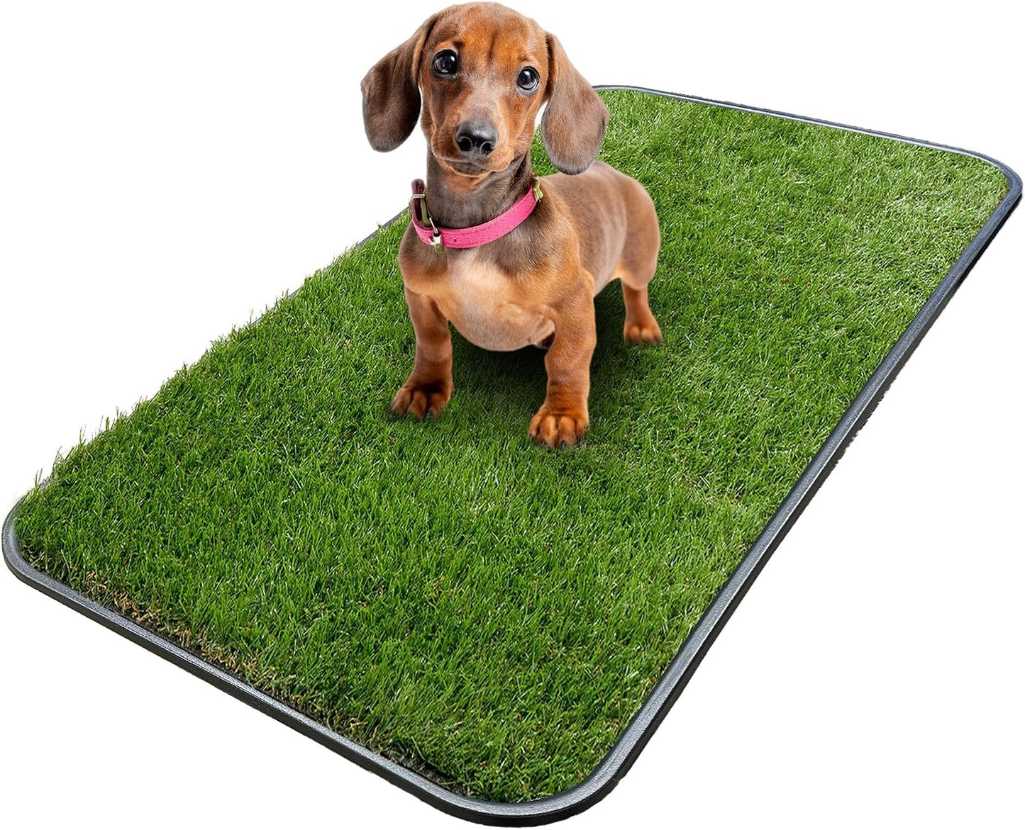 Ottomanson Indoor/Outdoor Boot Tray Non-Slip Doormat Modern Entryway Mat for Entryway Patio Backyard Garage, 18" x 28", Black
