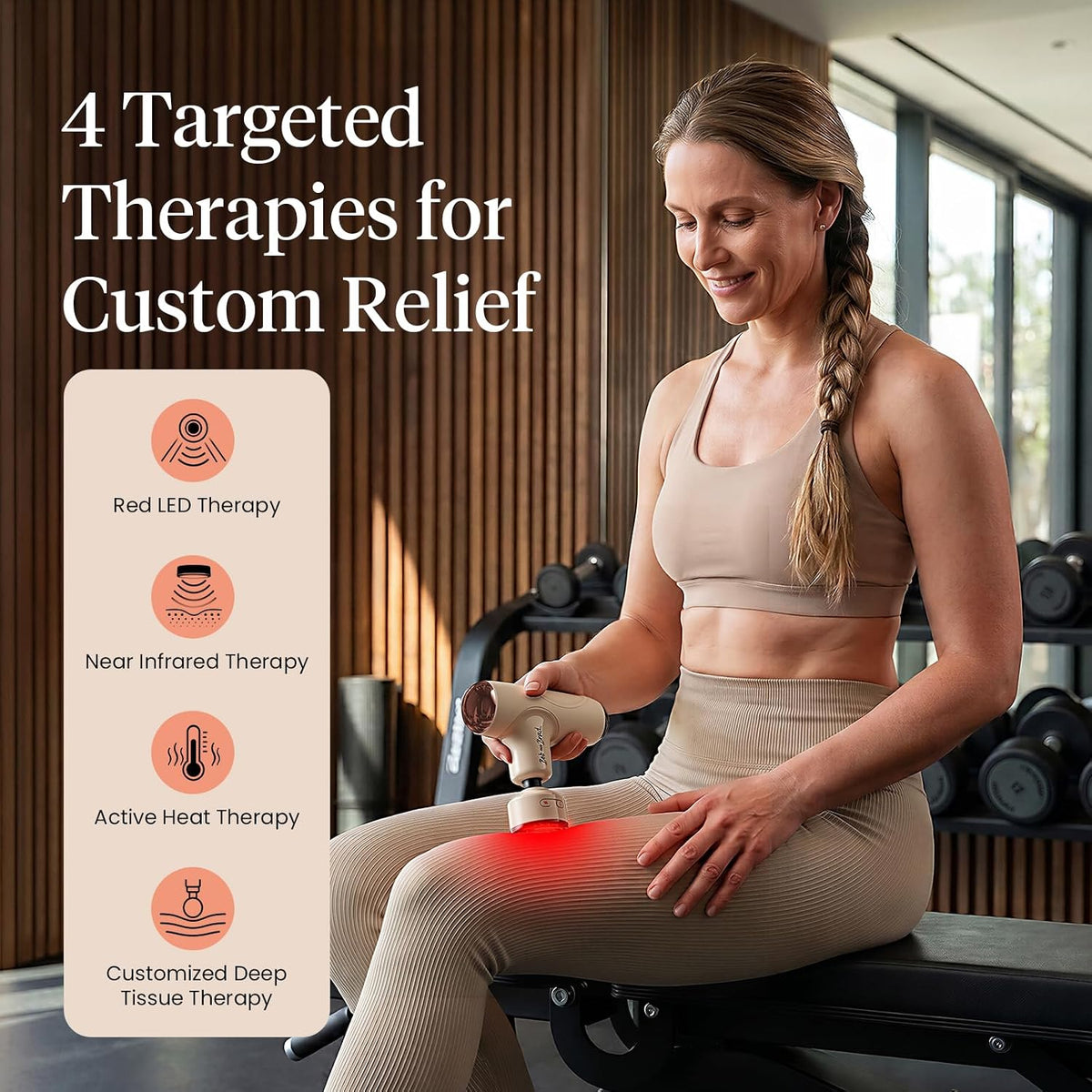 BOB AND BRAD Q2 Mini Massage Gun, Pocket-Sized Deep Tissue Massager Gun, Portable Percussion Muscle Massager Gun, Ultra Small & Quiet Muscle Massage Gun for Muscle Recovery with Carry Case