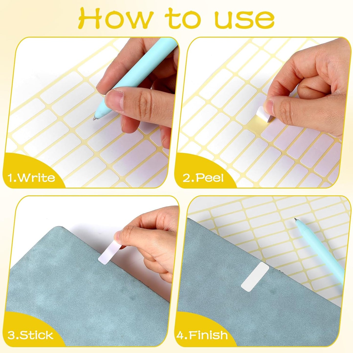 1260 Pcs Mini Labels Stickers Blank - Removable Freezer Labels All-Purpose Small White Label for Price Food Writing Containers Storage Bins Jars Pantry Organization