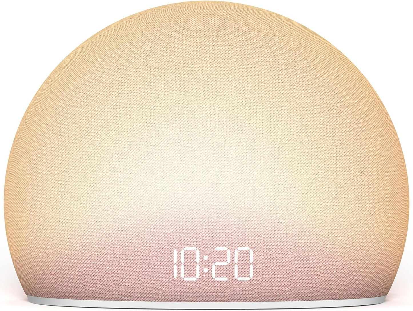 HOUSBAY Sunrise Alarm Clock with White Noise Sound Machine for Bedroom | Wake-Up Light, 5 Gentle Alarm Sounds, 20 Soothing Sleep Sounds, Dimmable Display, Phone-Free Bedside Clock - Pink